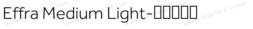 Effra Medium Light字体转换